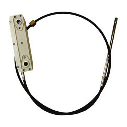 Ultraflex Ratstyring i 9 fod med kabel, set fra siden.