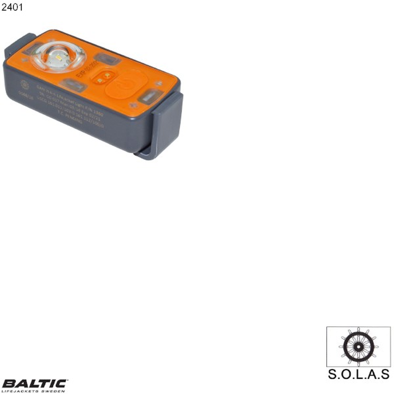 BALTIC, światło awaryjne SOLAS automatyczne białe 2401, W4-A